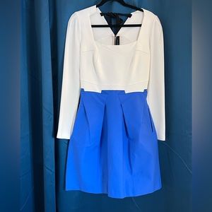 Roland Mouret two tone long sleeve dress size 8